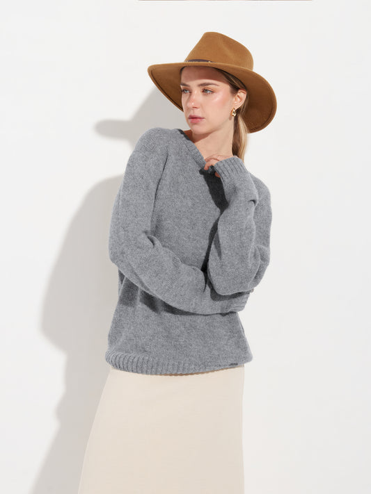 Arequipa Sweater Baby Alpaca Color Grey