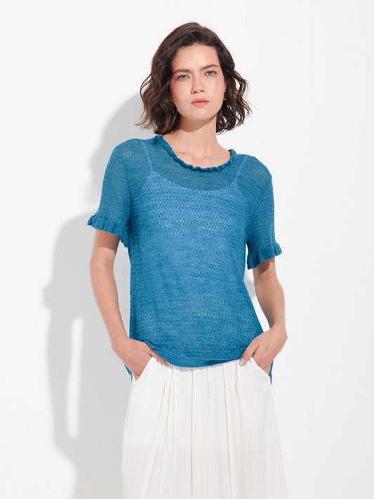 Zaeta Sweater Baby Alpaca Color Blue