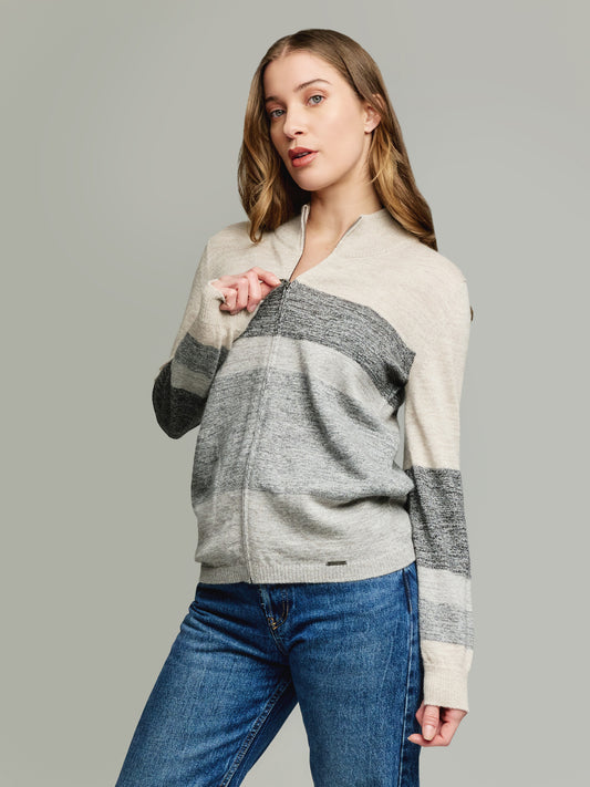 Yamelia Cardigan Baby Alpaca Color Grey