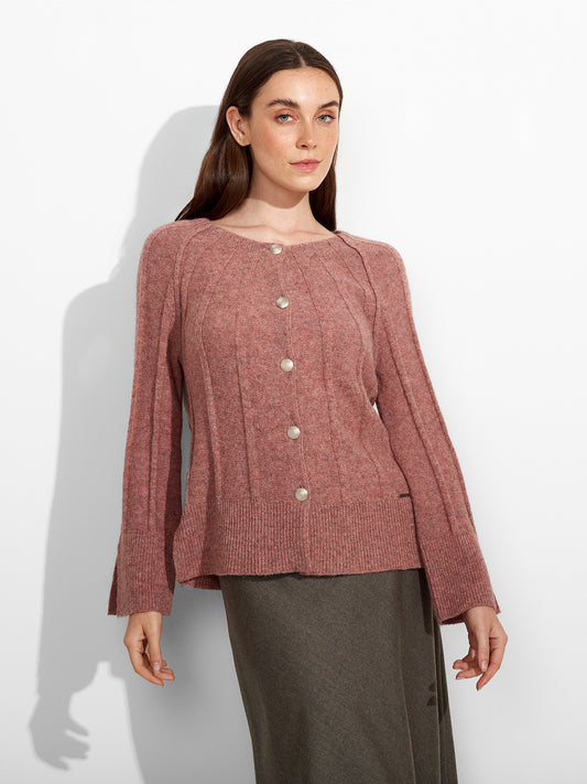 Zephir Cardigan Baby Alpaca Color Pink