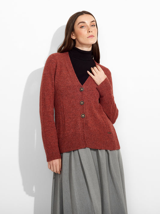 Zia Cardigan Baby Alpaca Color Red