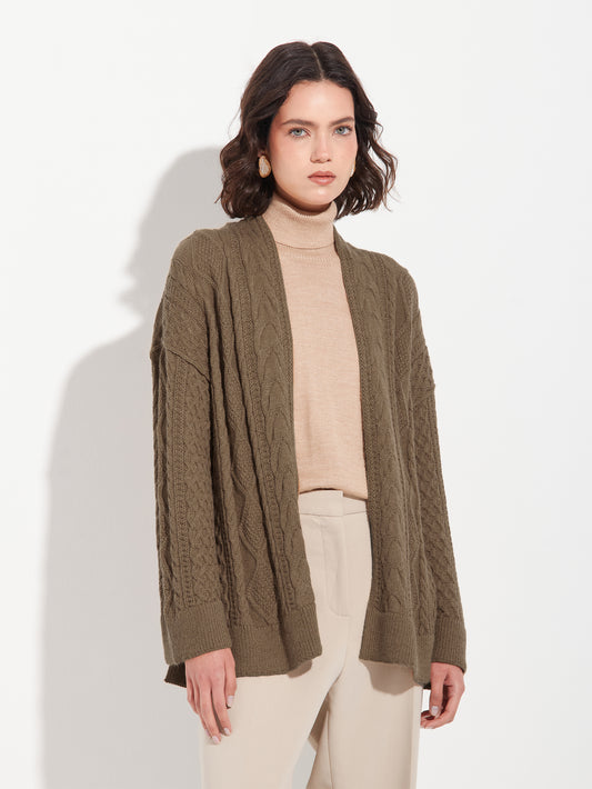 Bertha Cardigan Baby Alpaca Color Camel