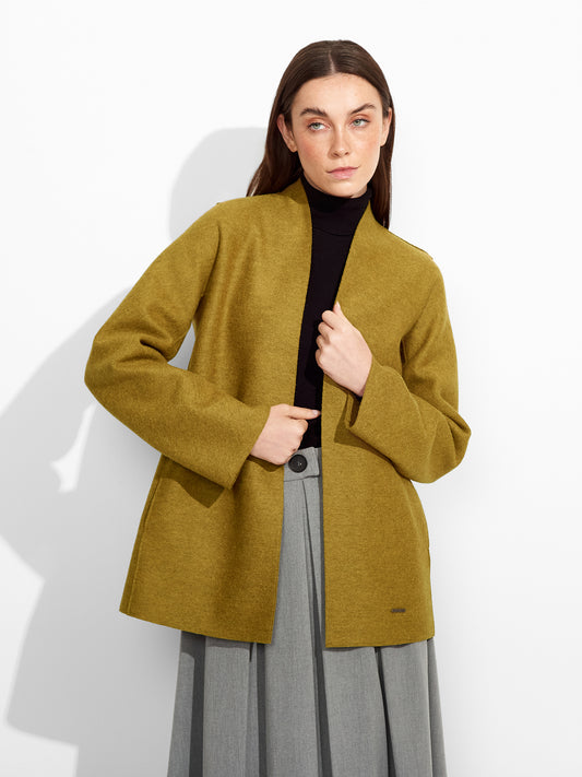 Zadig Coat Alpaca Color Yellow