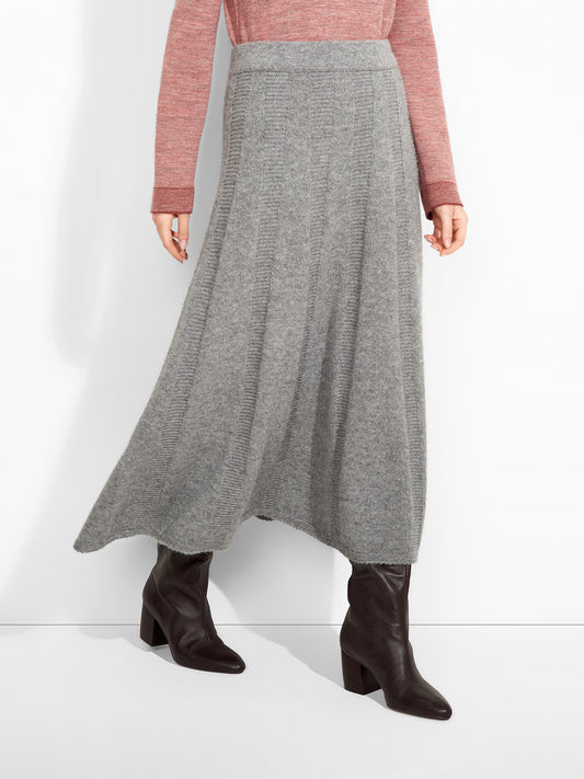 Zibilla Skirt Baby Alpaca Color Grey