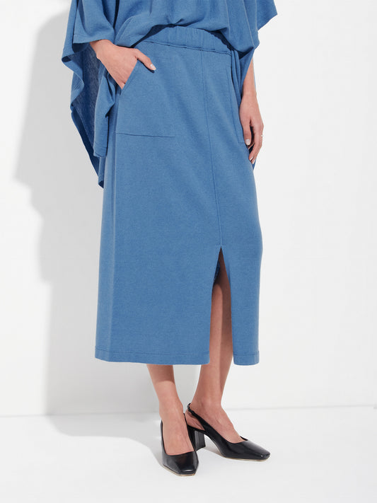 Zandra Skirt Cotton Color Blue