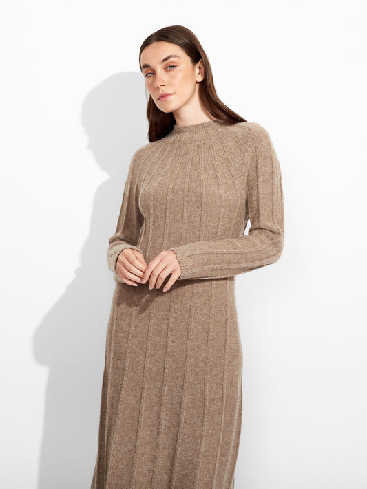 Zephir Dress Baby Alpaca Color Brown