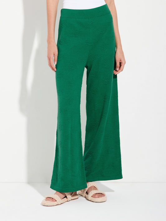 Zabeth Pants Pant Cotton Color Green