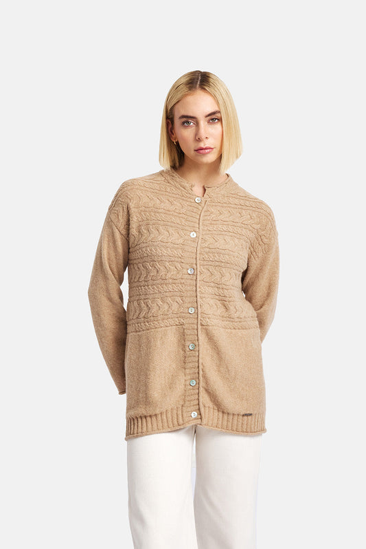 Winter Cardigan Baby Alpaca Color Chanterelle