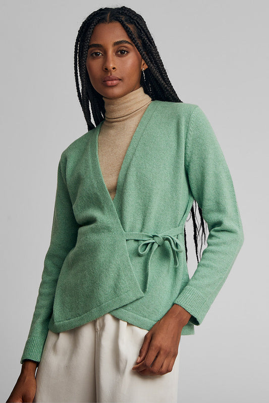 Weekend Cardigan Baby Alpaca Color Basil