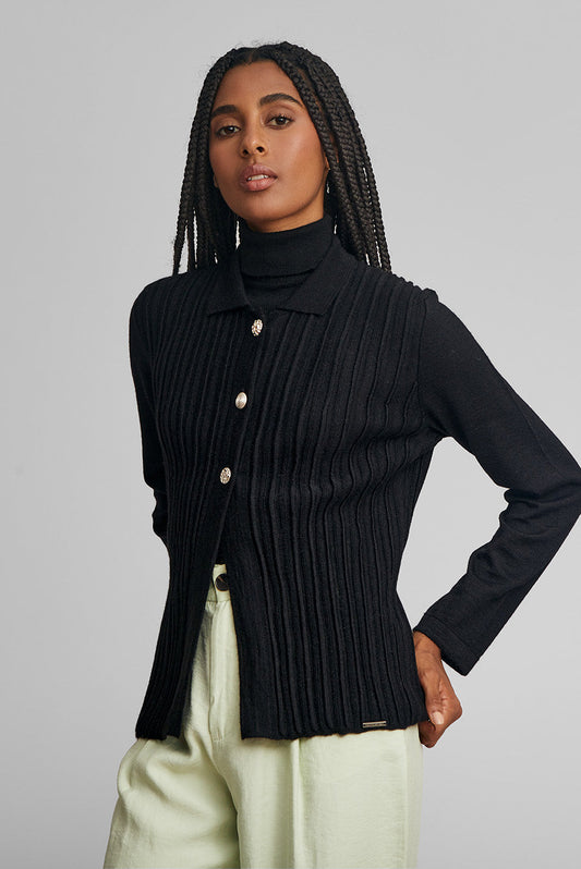 Wish Cardigan Baby Alpaca Color Black