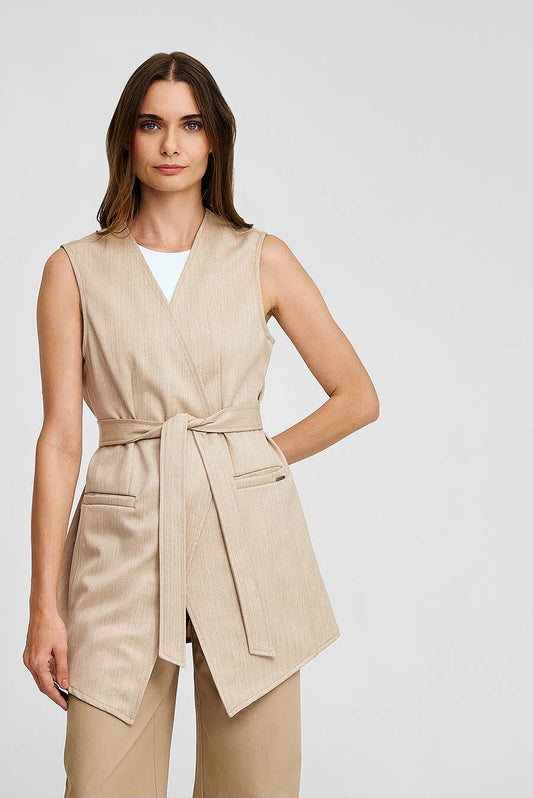 Wise Vest Lana & Baby Alpaca Color Beige