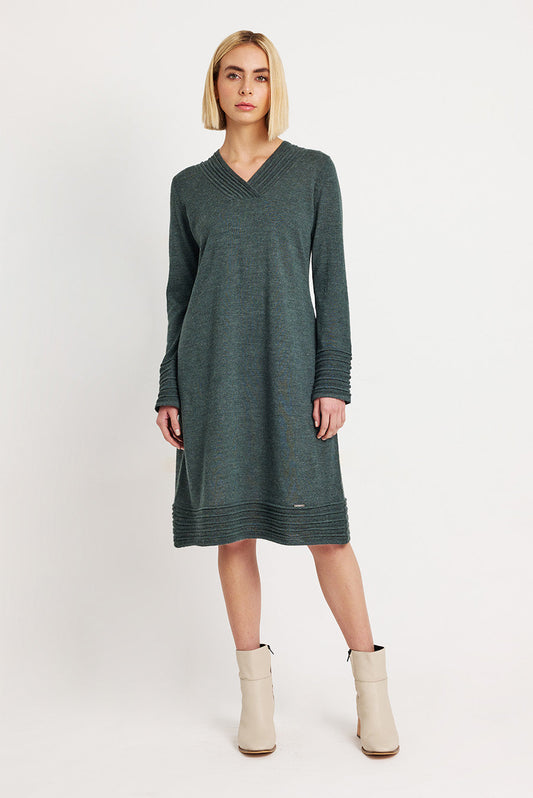 Whatever Dress Baby Alpaca Color Bosque