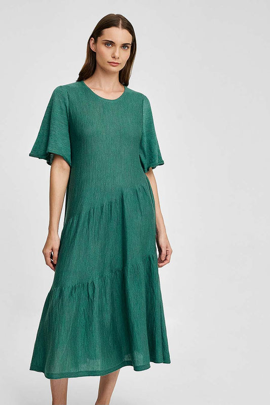 Wave Dress Baby Alpaca Color Green