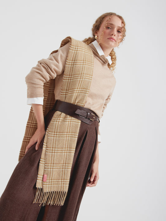 Cardenal Scarf Baby Alpaca Color Yellow