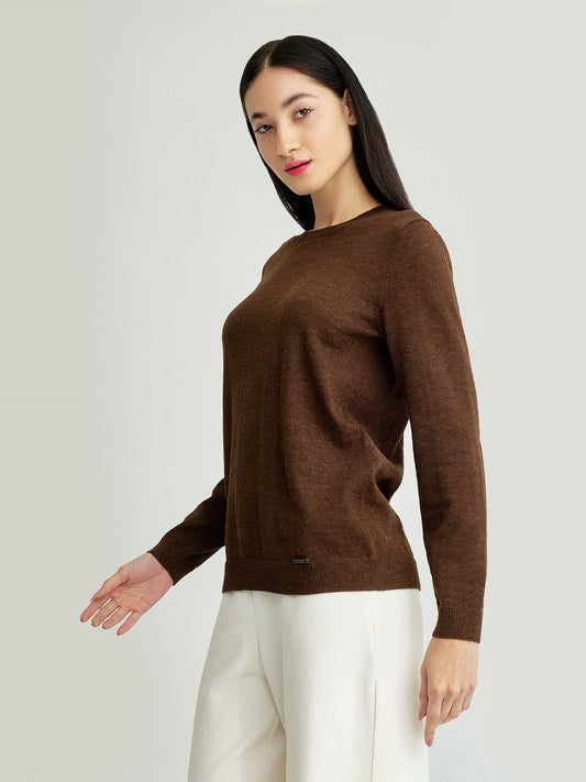 Alexia Sweater Baby Alpaca Color Brown