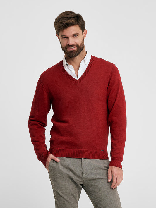 Alan Sweater Baby Alpaca Color Vermouth