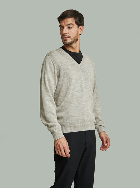 Alan Sweater Baby Alpaca Color Polvo