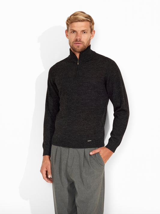 Albert Sweater Baby Alpaca Color Anthracite