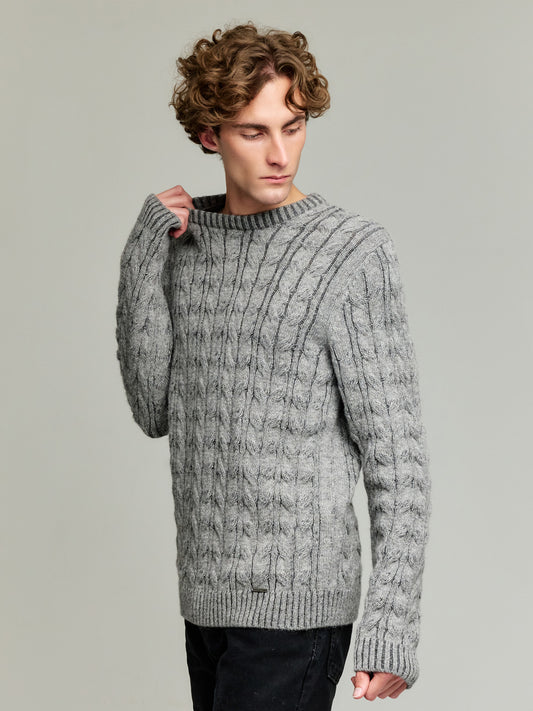 Yasikov Sweater Baby Alpaca Color Grey