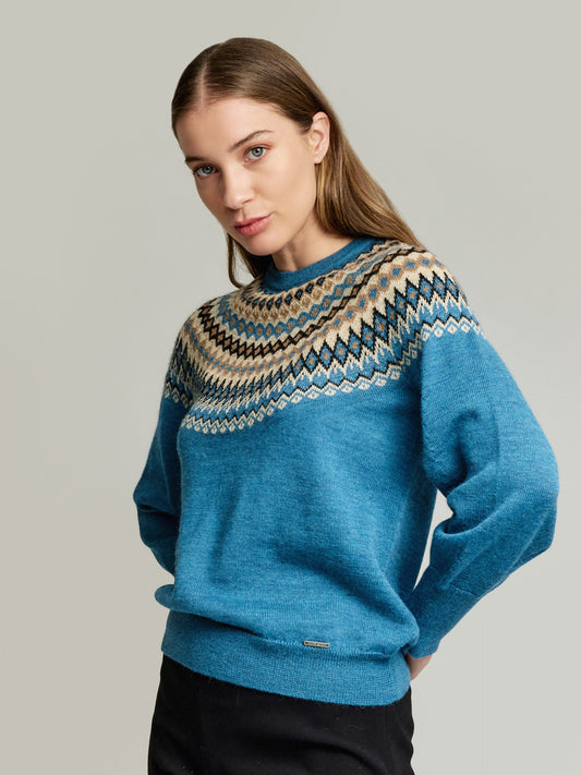 Yasmina Sweater Baby Alpaca Color Light Blue