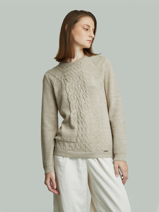 Yanina Sweater Baby Alpaca Color Beige