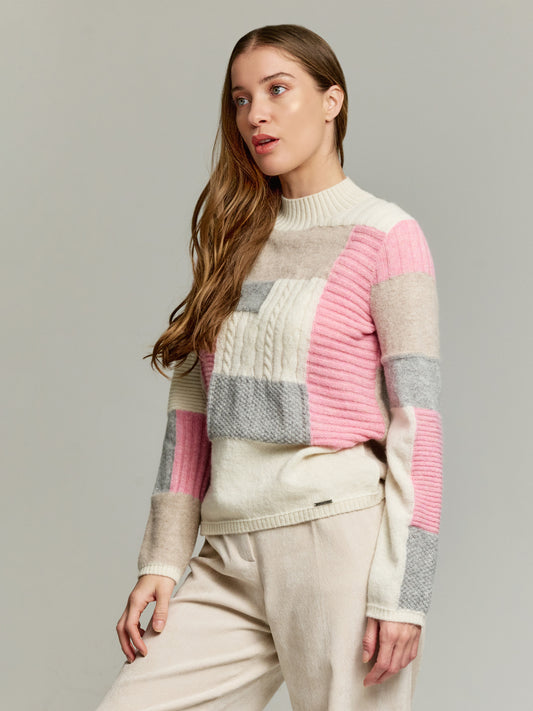 Ysrael Sweater Baby Alpaca Color Ecru