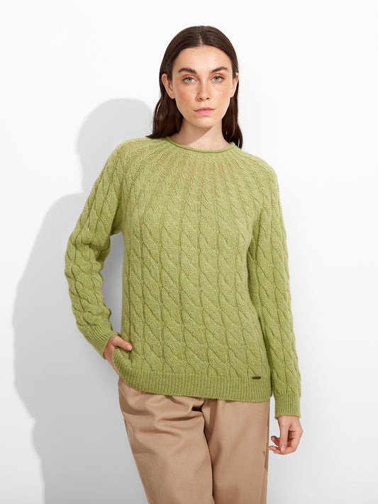 Zulema Sweater Baby Alpaca Color Green
