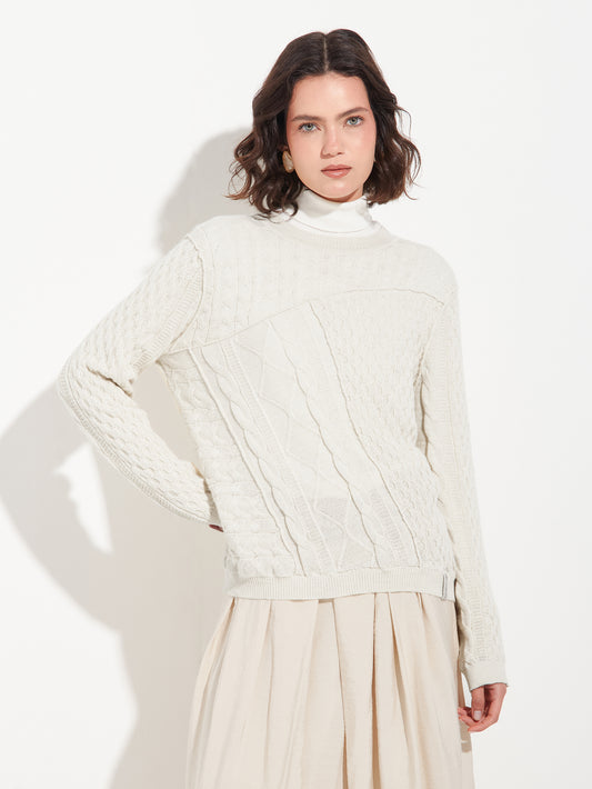 Bianca Sweater Baby Alpaca Color Beige