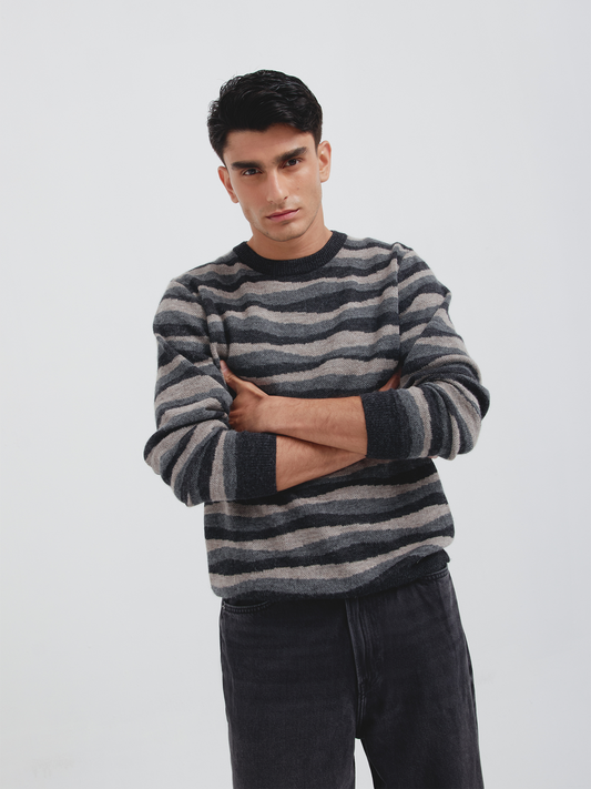 Christian Sweater Baby Alpaca Color Grey