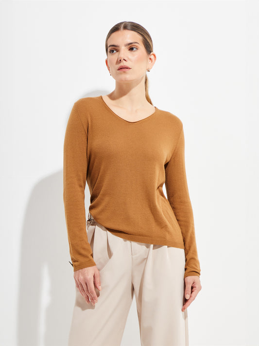 Belén Sweater Vicuña Color Camel