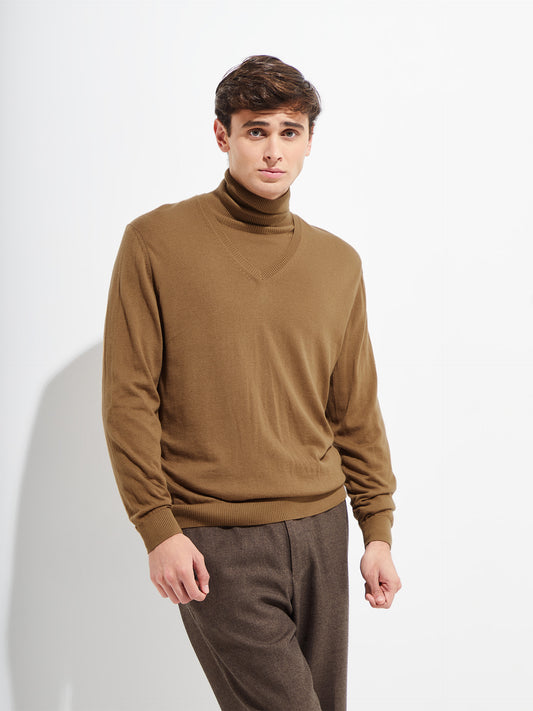 Suéter Brian Vicuña Color Camel