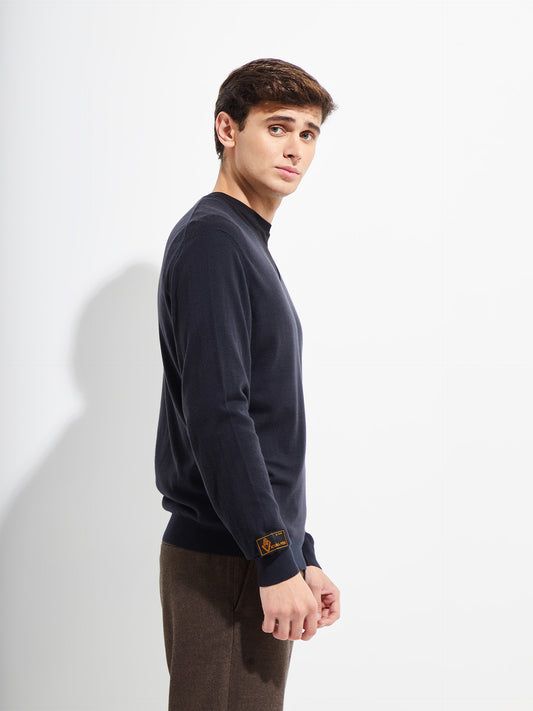 Brian Sweater Vicuña Color Marino