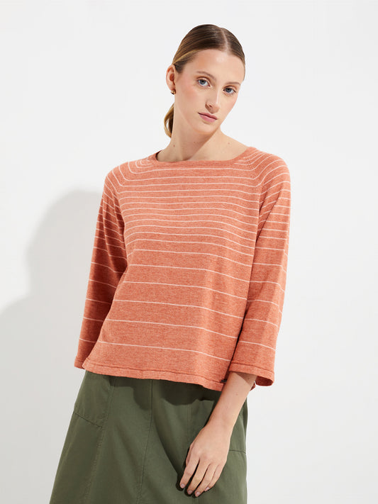 Yackelina Sweater Cotton Color Orange