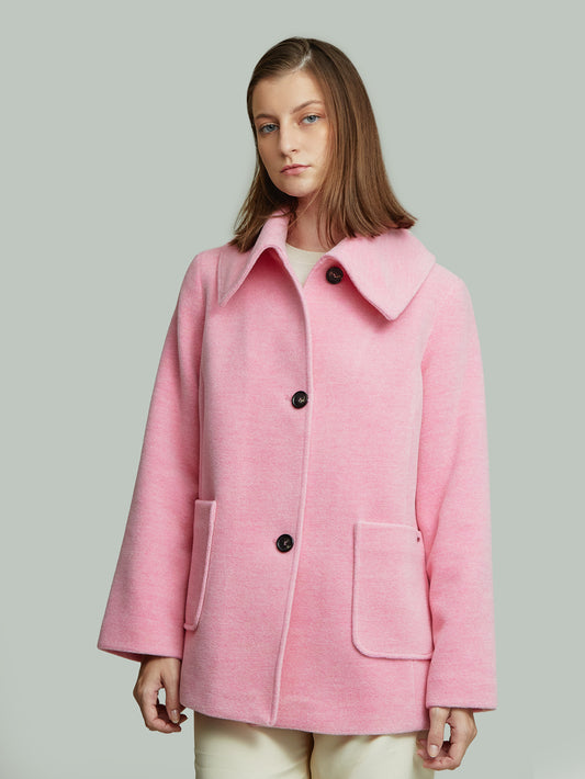 Yvanna Coat Baby Alpaca & Wool Color Pink