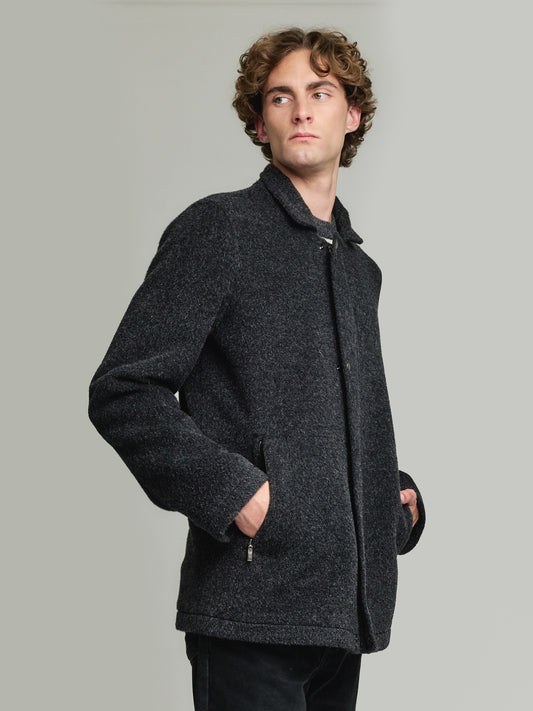 Yzar Coat Wool & Alpaca Color Black