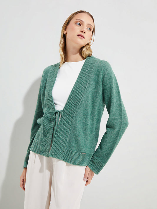 Yalika Cardigan Cotton Color Green