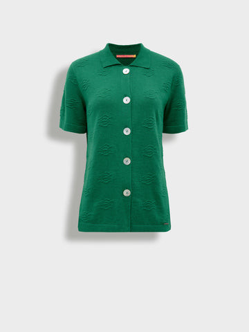 Zabeth Blouse Cotton Color Green