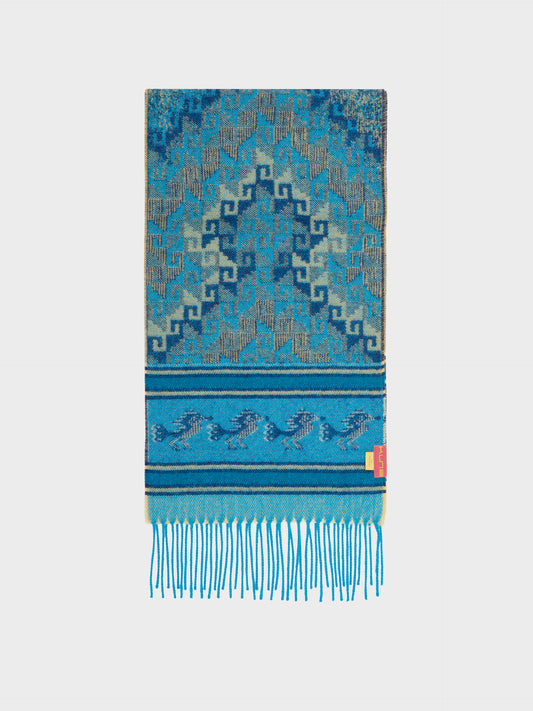 Chancay - 37 Scarf Baby Alpaca Color Blue