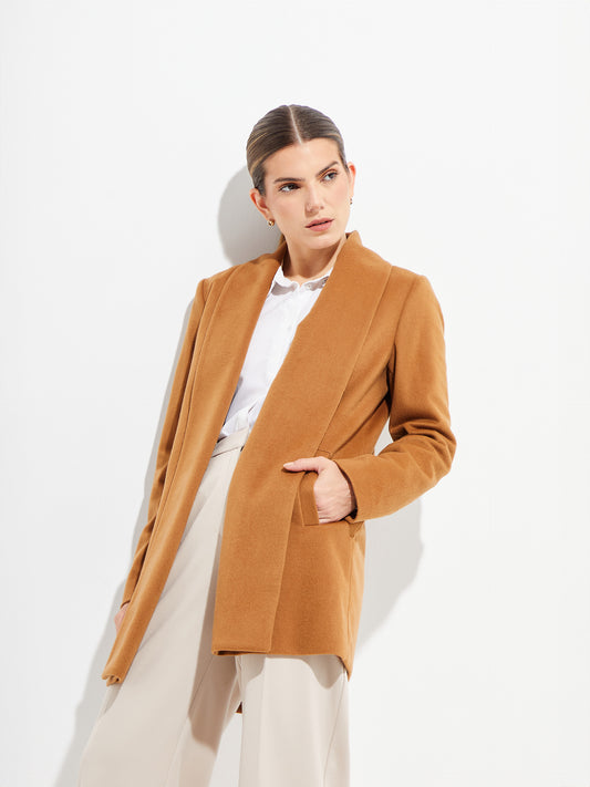 Short Swing - Vicuña Coat Vicuña Color Camel