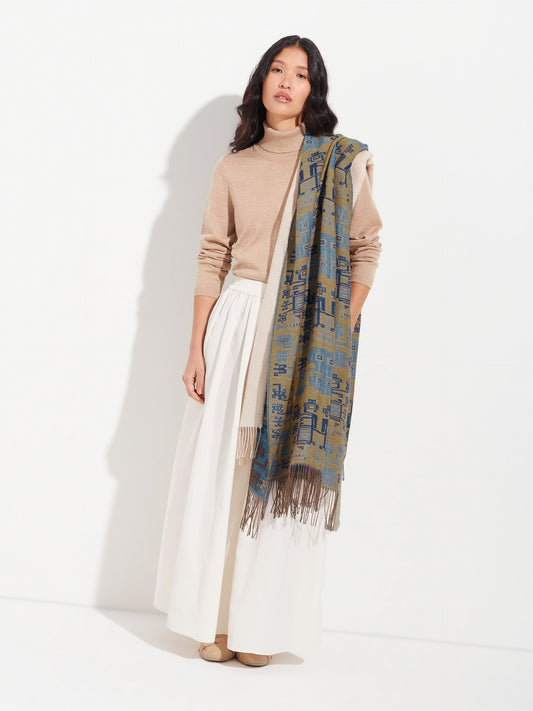 Nazca - 52 Shawl Baby Alpaca Color Blue