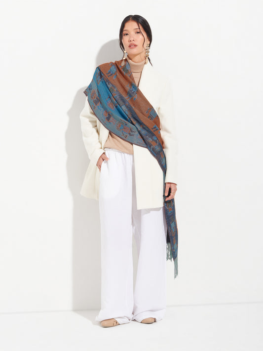 Nazca - 53 Shawl Baby Alpaca Color Blue