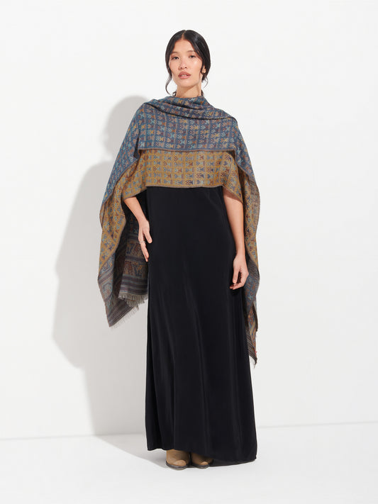 Lambayeque - 9 Shawl Royal Alpaca And Silk Color Yellow