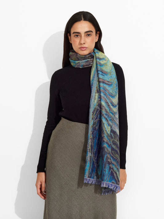 Terrazas De Arroz Shawl Royal Alpaca And Silk Color Multicolor