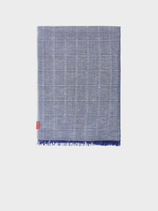 Zoda Shawl Baby Alpaca Color Blue