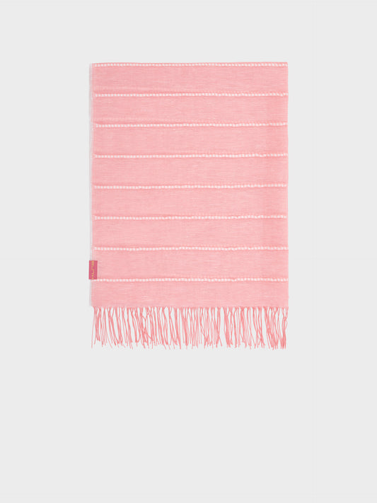Zabila Shawl Linen Color Pink