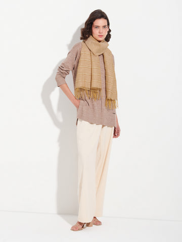 Zabila Shawl Linen Color Yellow