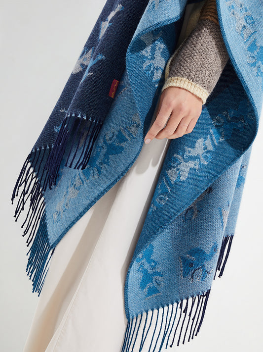 Nazca - 42 Capa Baby Alpaca Color Azul
