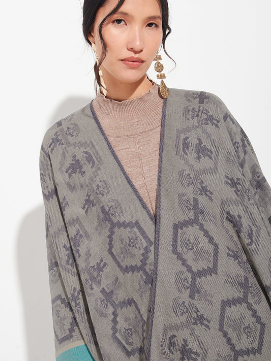 Chimu - 12 Poncho Royal Alpaca Color Purple