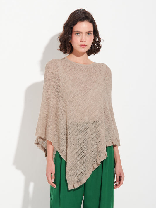 Zaeta Cape Baby Alpaca Color Beige