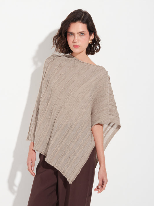 Zarina Cape Baby Alpaca Color Beige